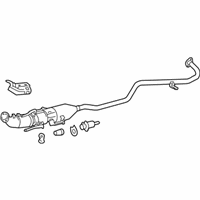 OEM Lexus Center Exhaust Pipe Assembly - 17420-28A01