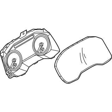 OEM 2021 Nissan Rogue Combination Meter Assy-Instrument - 24810-6RR1B