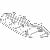 OEM 1999 BMW 540i Headlight Right Passenger - 63-12-8-362-526