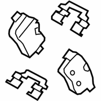 OEM 2012 BMW Z4 Disc Brake Pad Set - 34-21-6-797-861