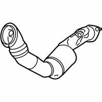 OEM BMW 335i xDrive Catalytic Converter Front - 18-30-7-553-594