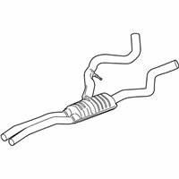 OEM BMW 335xi Exhaust Pipe Centre - 18-30-7-565-541