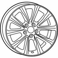 OEM 2015 Chrysler 200 Aluminum Wheel - 1WM44XZAAB