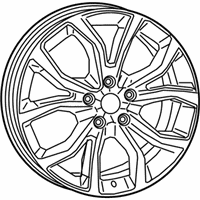 OEM 2020 Dodge Durango Aluminum Wheel - 6QP26DD5AA