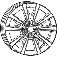 OEM 2014 Dodge Durango Aluminum Wheel - 1XC16GSAAD