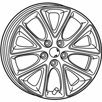 OEM Dodge Aluminum Wheel - 1XC17JXYAA