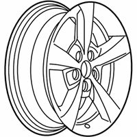 OEM 2009 Chevrolet Malibu Wheel, Alloy - 9596799