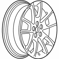 OEM 2009 Chevrolet Malibu Wheel, Alloy - 9596801