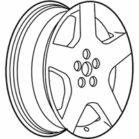 OEM 2007 Chevrolet Malibu 18X7 Aluminum Wheel Rim. - 9595927