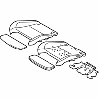 OEM 2011 BMW 128i Upholstered.Section., Sport Seat, Leather, Right - 52-10-7-251-621