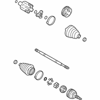 OEM 2005 Cadillac DeVille Front Wheel Drive Shaft Assembly - 15854365