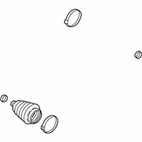 OEM 2005 Cadillac DeVille Boot Kit, Front Wheel Drive Shaft Cv Joint - 26063829