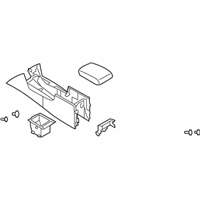 OEM 2012 Infiniti FX35 Box Assy-Console, Center - 96910-3FY3B