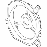 OEM 2000 Honda Insight Shroud, Condenser Fan - 80161-S3Y-003