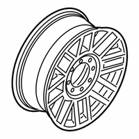 OEM Ford F-350 Super Duty Wheel, Alloy - KC3Z-1007-A