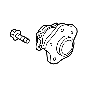 OEM Nissan Rogue Hub Assembly-Rear Axle - 43202-6RA0A
