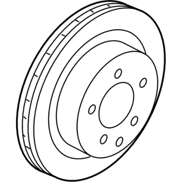 OEM Nissan Leaf Rotor-Disc Brake, Rear Axle - 43206-6RR0A