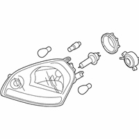 OEM 2009 Hyundai Tucson Headlamp Assembly, Left - 92101-2E051