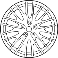 OEM 2018 Ford Focus Wheel, Alloy - CV6Z-1007-A