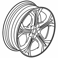 OEM 2019 Chevrolet Cruze Wheel, Alloy - 42500291