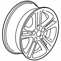 OEM Chevrolet Cruze Wheel, Alloy - 13383410