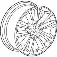 OEM 2013 Buick Verano Wheel, Alloy - 22758351