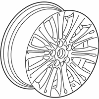 OEM 2017 Buick Verano Wheel, Alloy - 22791064