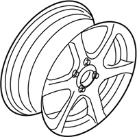 OEM 2002 Ford Focus Wheel, Alloy - 2M5Z-1007-AA