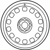 OEM 2004 Ford Focus Wheel, Alloy - 2M5Z-1007-CA