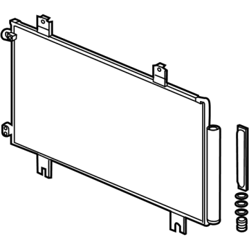 OEM Acura MDX Condenser Assembly - 80100-TYA-A11