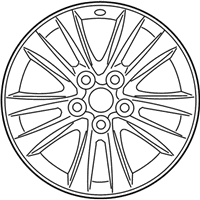 OEM 2013 Lexus LS600h Wheel, Disc Chrome P - 4261A-50122