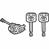 OEM Toyota Tacoma Cylinder & Keys - 69052-02170