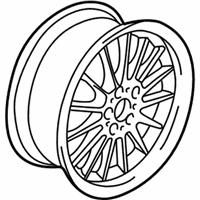 OEM 1998 BMW 740iL Light Alloy Rim "Brilliantline" - 36-11-1-093-894