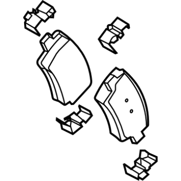 OEM 2021 Hyundai Elantra Pad Kit-Rear Disc Brake - 58302-AAA40