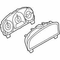 OEM 2012 Ford Fusion Cluster Assembly - BE5Z-10849-FB