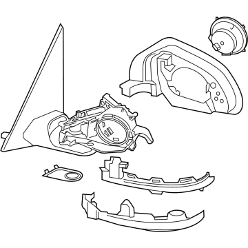 OEM 2021 BMW X4 OUTSIDE MIRROR HEATED WITH M - 51-16-8-080-359
