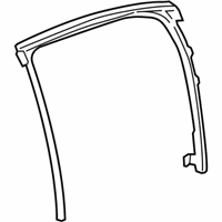 OEM 2012 Chevrolet Impala Weatherstrip Asm-Rear Side Door Window - 22971756