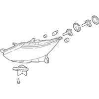 OEM 2021 Nissan Rogue Sport Headlamp Assembly-Driver Side - 26060-6MA5A