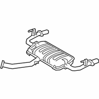 OEM Lexus NX200t Exhaust Tail Pipe Assembly - 17430-36560