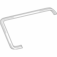 OEM Lexus LX470 Weatherstrip, Quarter Window, LH - 62742-60081