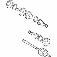 OEM Lexus Shaft Assy, Rear Drive, LH - 42340-50060