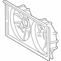 OEM 2001 Toyota MR2 Spyder Fan Shroud - 16711-22060