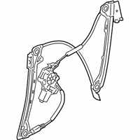 OEM 2012 BMW 335i Left Front Window Regulator - 51-33-7-193-455