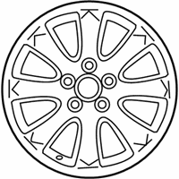 OEM 2003 Toyota Camry Wheel, Alloy - 42611-AA020