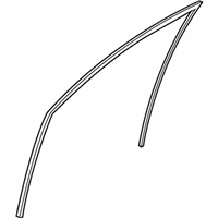 OEM 2006 Hyundai Tucson Run-Front Door Window Glass LH - 82530-2E000