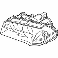 OEM 2004 BMW X3 Left Headlight Halogen Lhd - 63-12-3-418-423