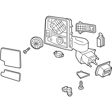 OEM 2022 Chevrolet Silverado 3500 HD Mirror Assembly - 84944536