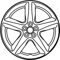 OEM 2007 Toyota Matrix Wheel, Alloy - 42611-21140