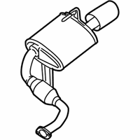 OEM 2011 Nissan Maxima Exhaust, Main Muffler Assembly - 20100-ZY70A