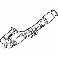 OEM 2011 Nissan Maxima Exhaust Tube Assembly, Front W/Catalyst - 20020-ZX80A